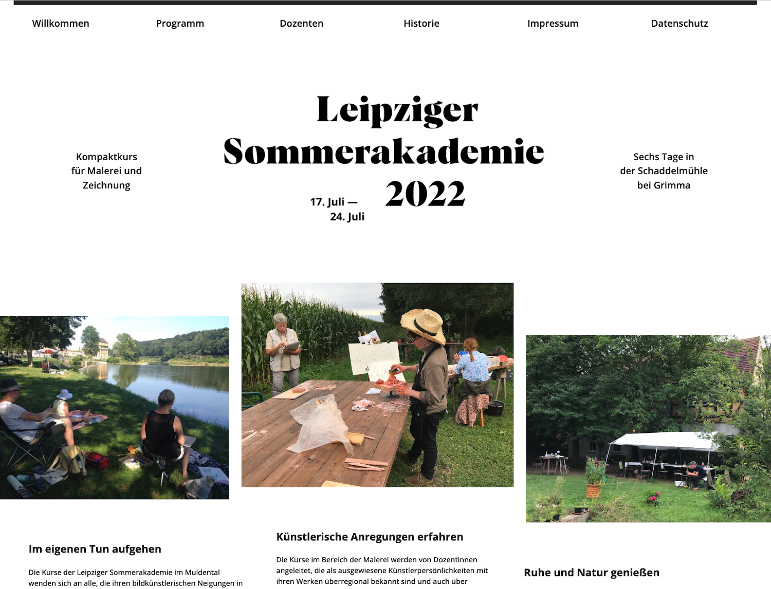 Leipziger Sommer Akademie Startseite 