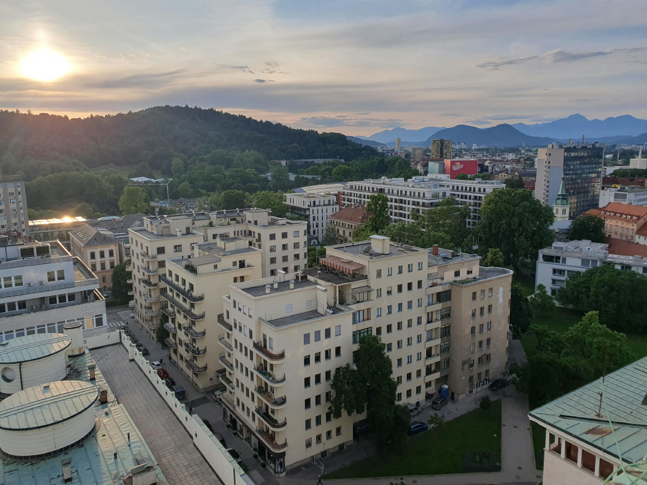 Ljubljana in the evening