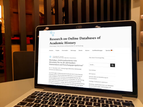 Research on Online Databases of Academic History