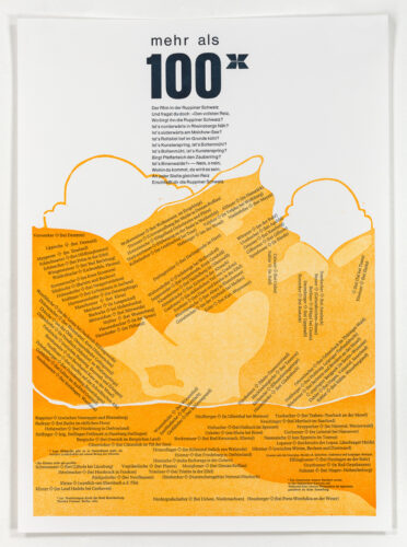Schweizer Landschaften, Poster, Maschinensatz, Buchdruck, Linoldruck