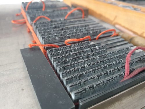 Fertiger Satz für lyrischen Band